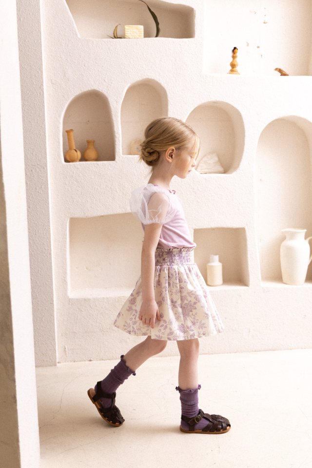 Perrobebe - Korean Children Fashion - #discoveringself - Selene Mesh Puff Tee - 4