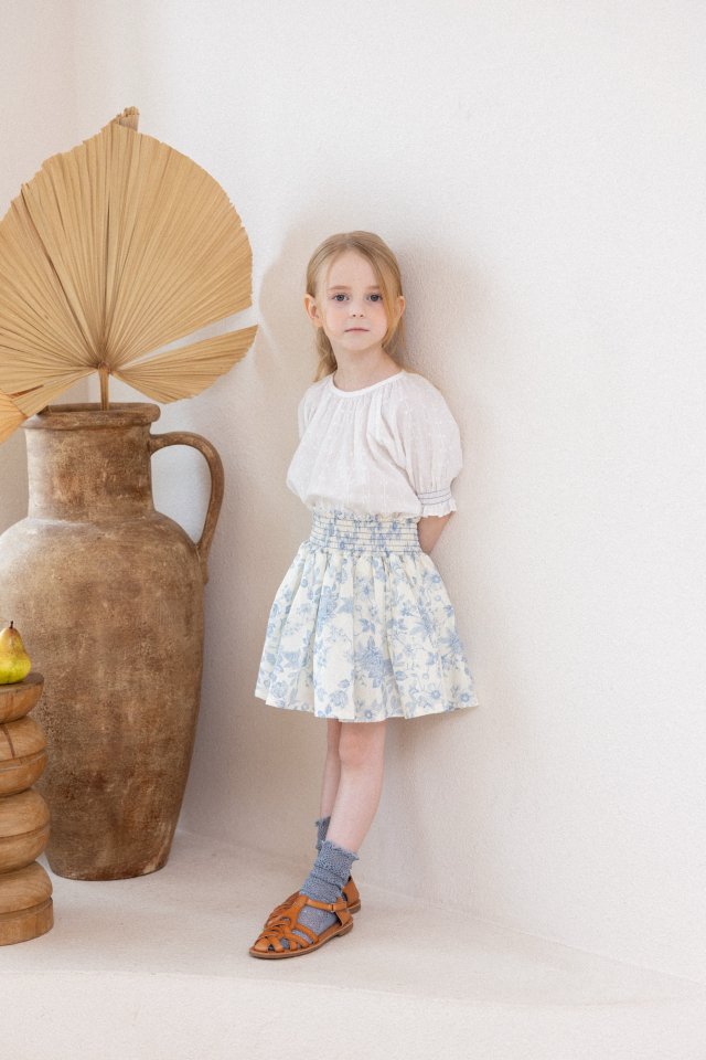 Perrobebe - Korean Children Fashion - #fashionkids - Chrissy Shirred Blouse - 2