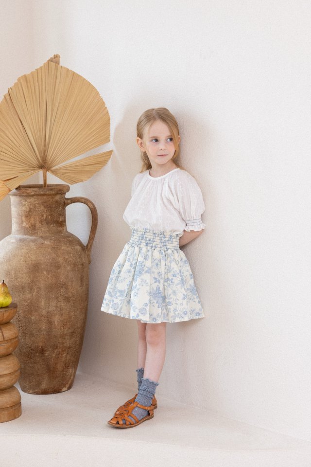 Perrobebe - Korean Children Fashion - #kidzfashiontrend - Elara Shirred Skirt - 3