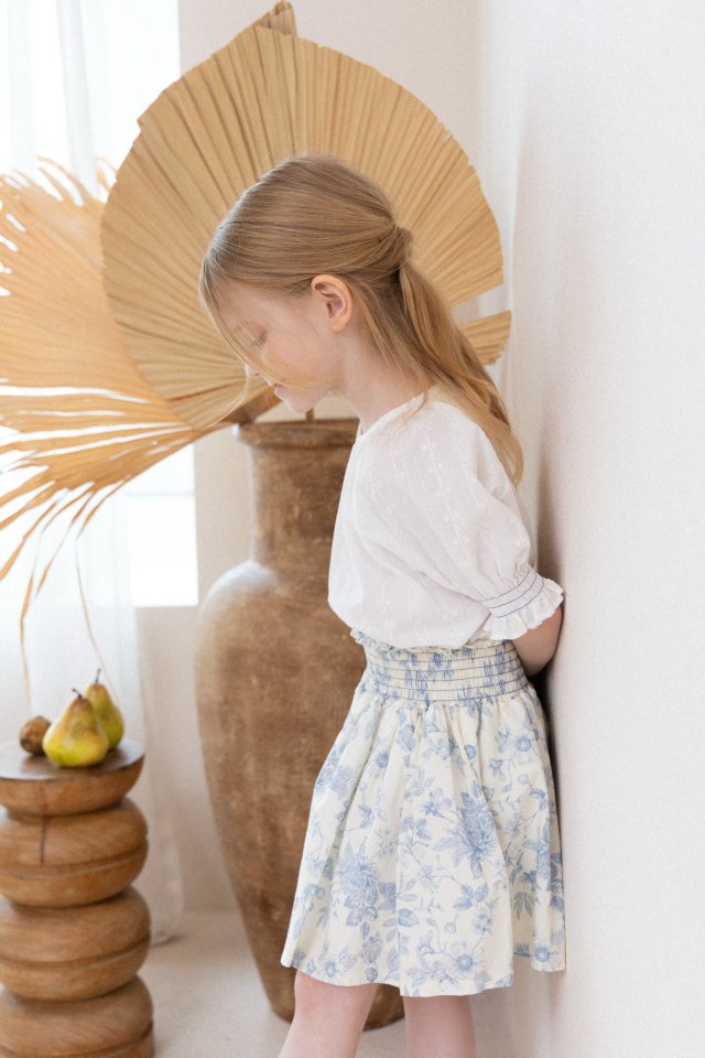 Perrobebe - Korean Children Fashion - #littlefashionista - Elara Shirred Skirt - 5