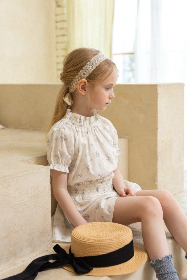 Perrobebe - Korean Children Fashion - #magicofchildhood - Lilya Flower Blouse - 2