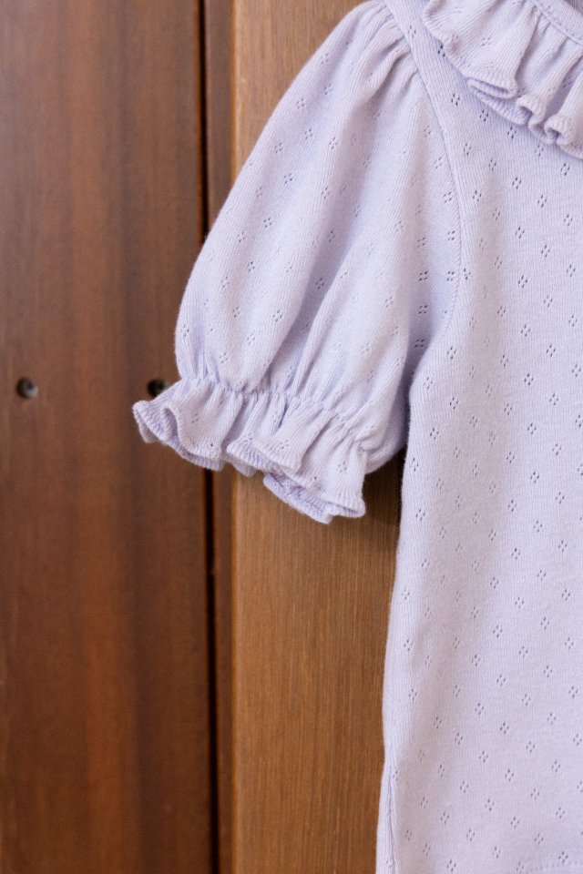 Perrobebe - Korean Children Fashion - #magicofchildhood - Amara Eyelet Tee - 11