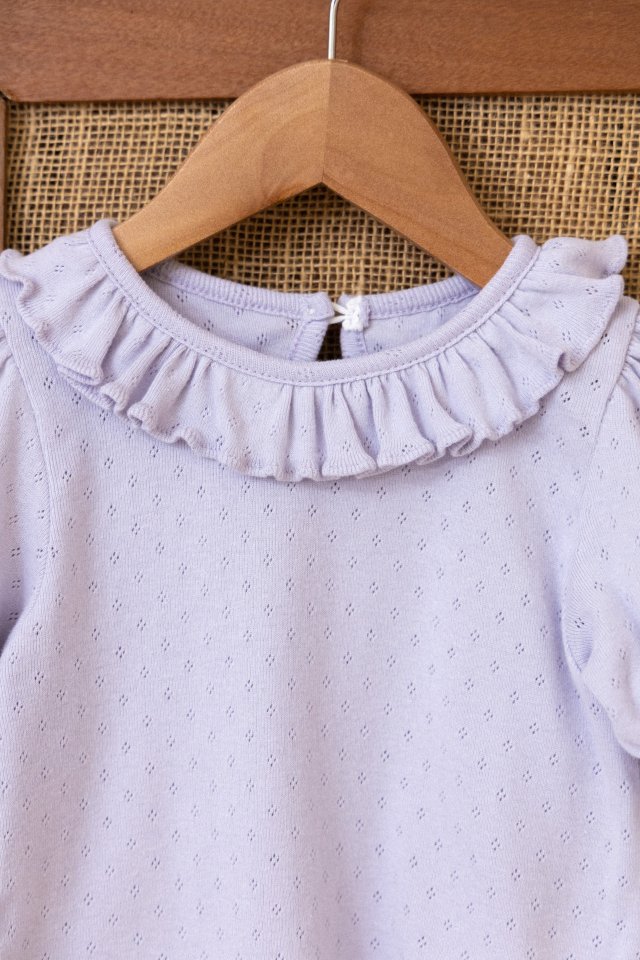 Perrobebe - Korean Children Fashion - #minifashionista - Amara Eyelet Tee - 12