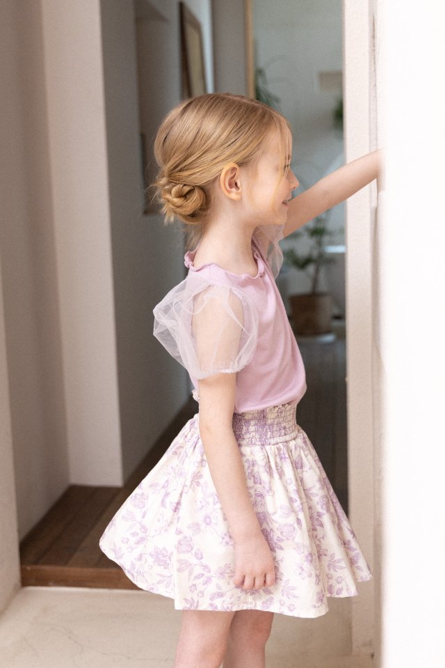 Perrobebe - Korean Children Fashion - #minifashionista - Elara Shirred Skirt - 7