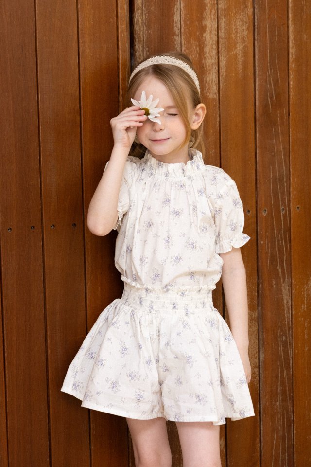 Perrobebe - Korean Children Fashion - #minifashionista - Lilya Flower Blouse - 4