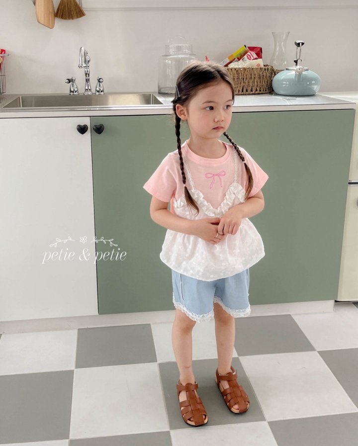 Petit & Petit - Korean Children Fashion - #Kfashion4kids - Nana Lace Line Pants - 6