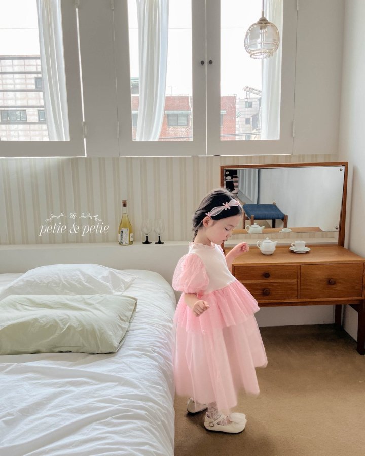 Petit & Petit - Korean Children Fashion - #childofig - Luna Dot Sha One-piece - 6