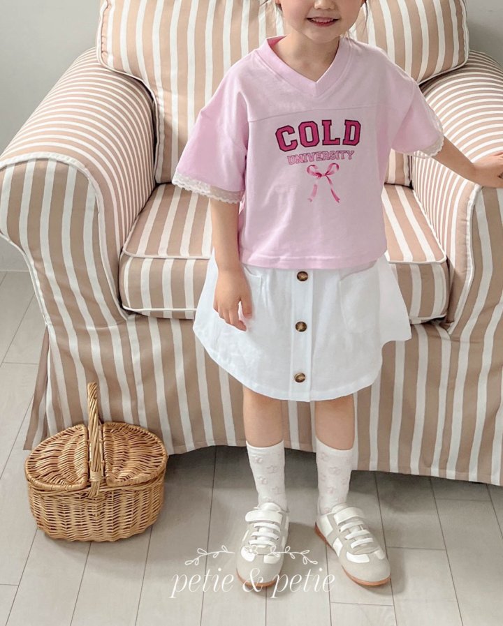 Petit & Petit - Korean Children Fashion - #stylishchildhood - Cold V-neck Tee - 4