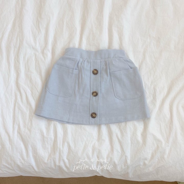 Petit & Petit - Korean Children Fashion - #childrensboutique - Button Skirt - 3