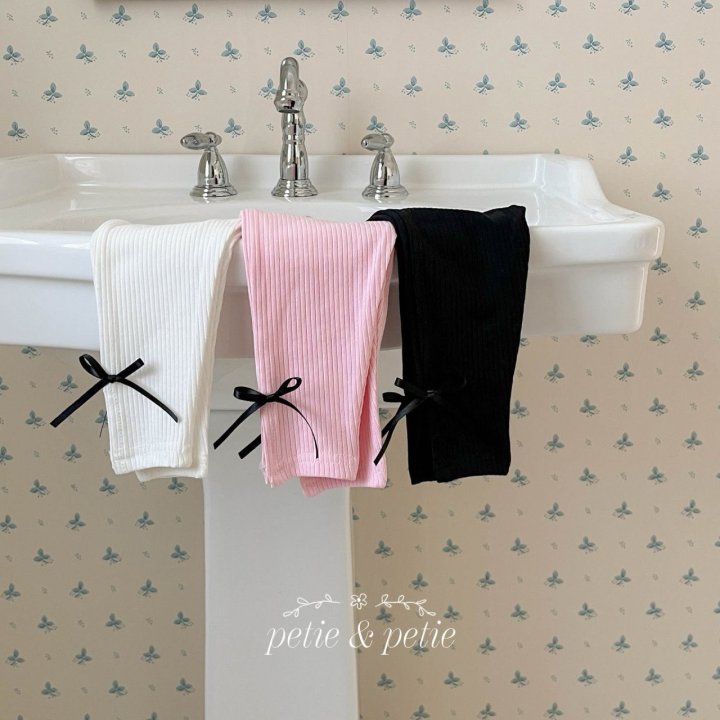 Petit & Petit - Korean Children Fashion - #childrensboutique - Ribbon Leggings