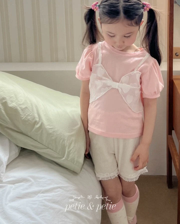 Petit & Petit - Korean Children Fashion - #designkidswear - Heart Bustier Tee - 11