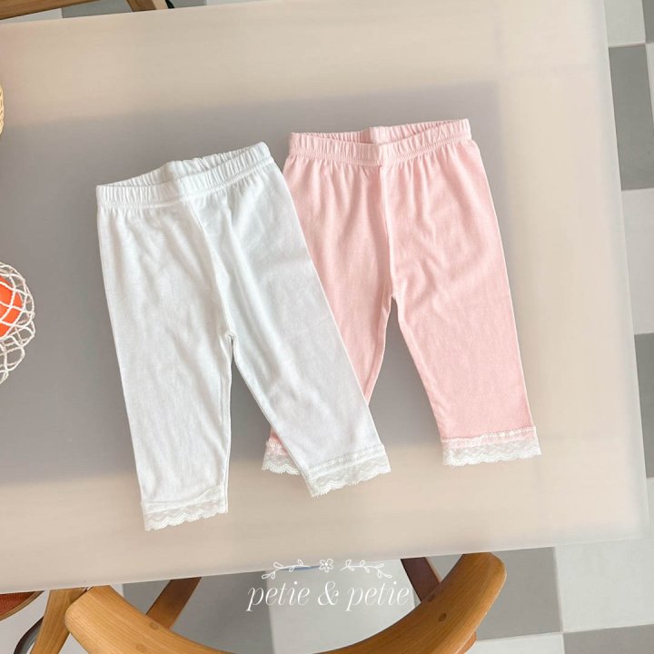 Petit & Petit - Korean Children Fashion - #discoveringself - Plain Lace Leggings - 6