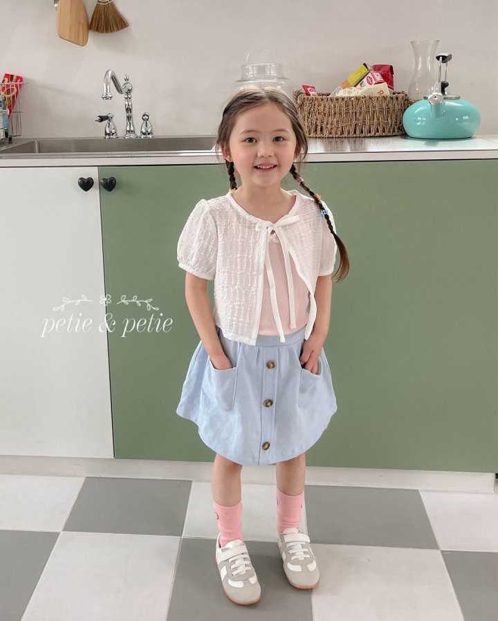 Petit & Petit - Korean Children Fashion - #fashionkids - Button Skirt - 6