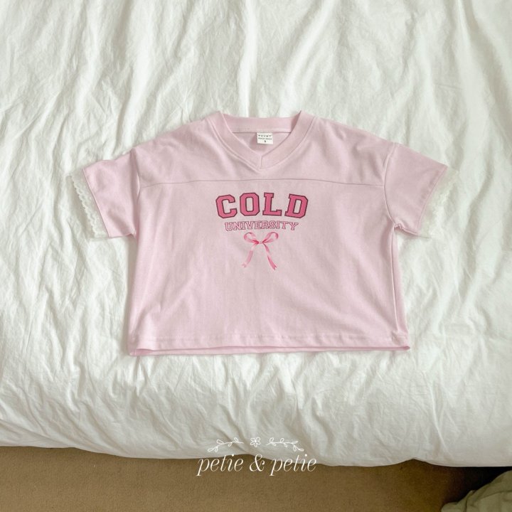 Petit & Petit - Korean Children Fashion - #kidsshorts - Cold V-neck Tee - 9
