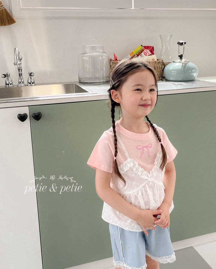 Petit & Petit - Korean Children Fashion - #kidsshorts - Sweet Bustier Tee - 8