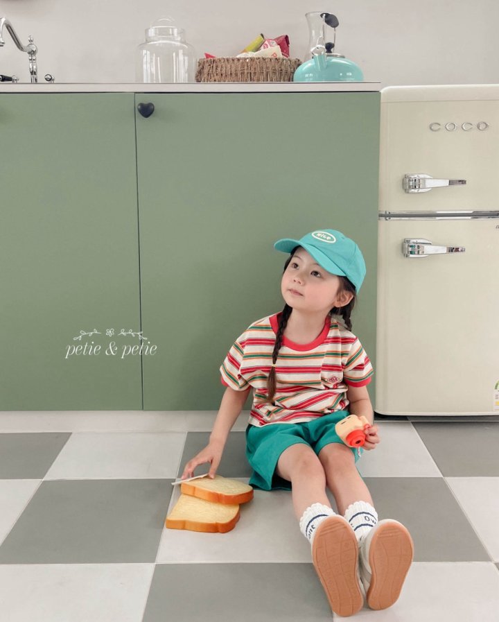 Petit & Petit - Korean Children Fashion - #kidsshorts - Step Stripe Tee - 6