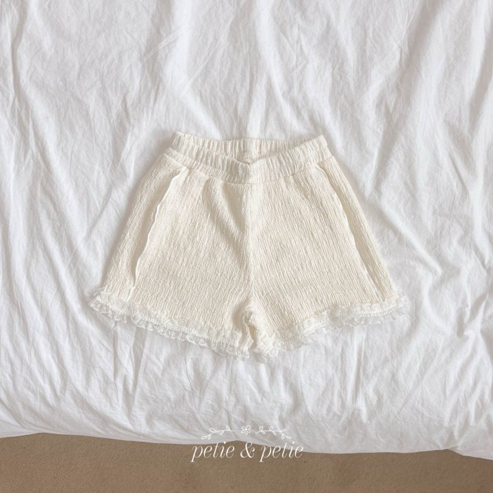 Petit & Petit - Korean Children Fashion - #kidsshorts - Nana Lace Line Pants - 3