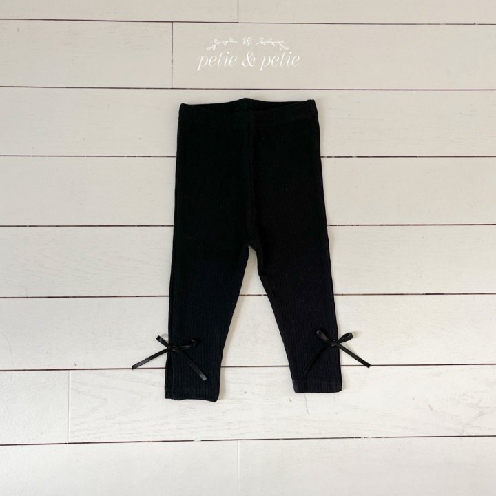 Petit & Petit - Korean Children Fashion - #kidsshorts - Ribbon Leggings - 5