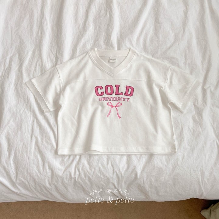 Petit & Petit - Korean Children Fashion - #kidsstore - Cold V-neck Tee - 10