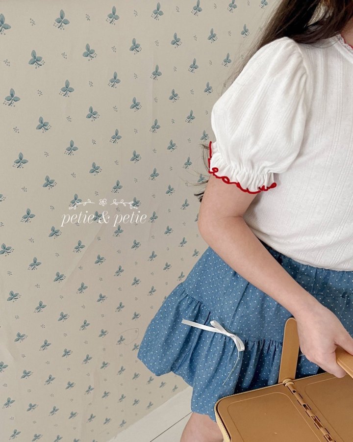 Petit & Petit - Korean Children Fashion - #kidsstore - Eyelet Tee - 9