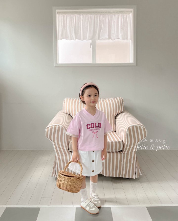 Petit & Petit - Korean Children Fashion - #kidzfashiontrend - Button Skirt - 9