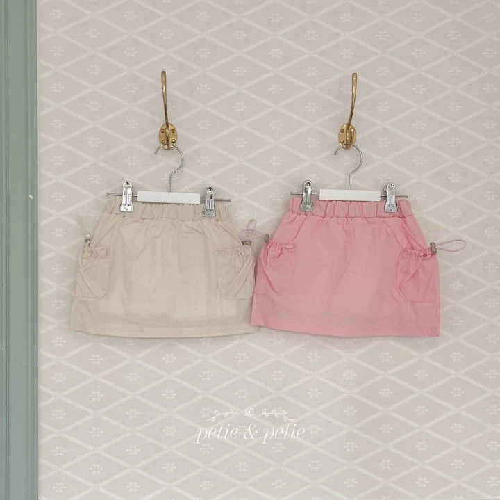 Petit & Petit - Korean Children Fashion - #kidzfashiontrend - String Pocket Skirt