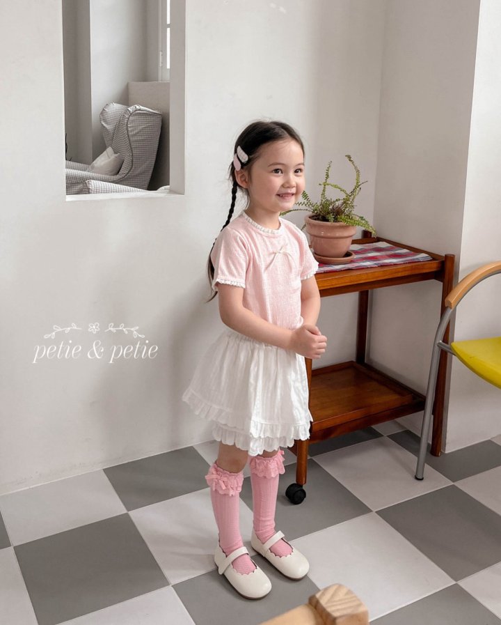 Petit & Petit - Korean Children Fashion - #kidzfashiontrend - Lace Skirt Pants - 3