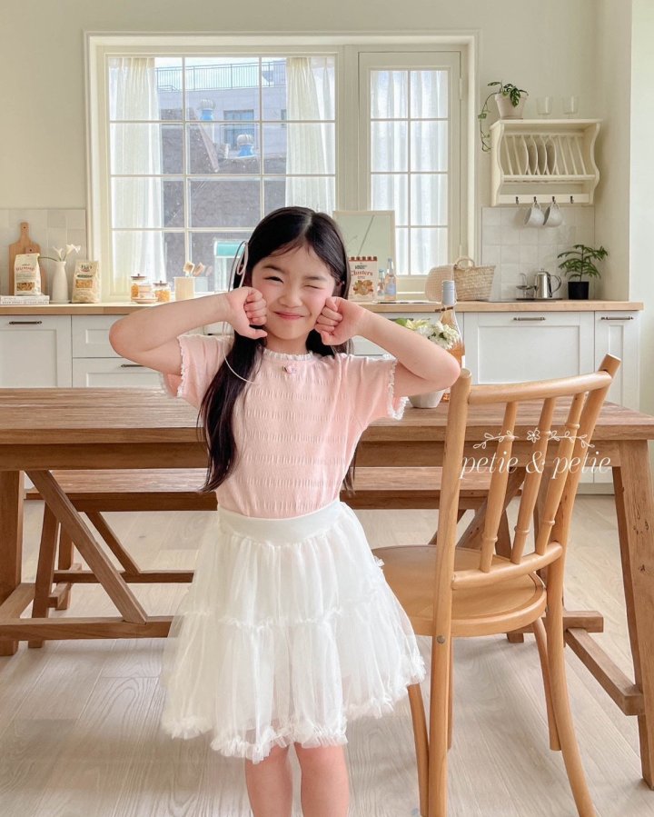 Petit & Petit - Korean Children Fashion - #kidzfashiontrend - Rose Lace Tee - 3