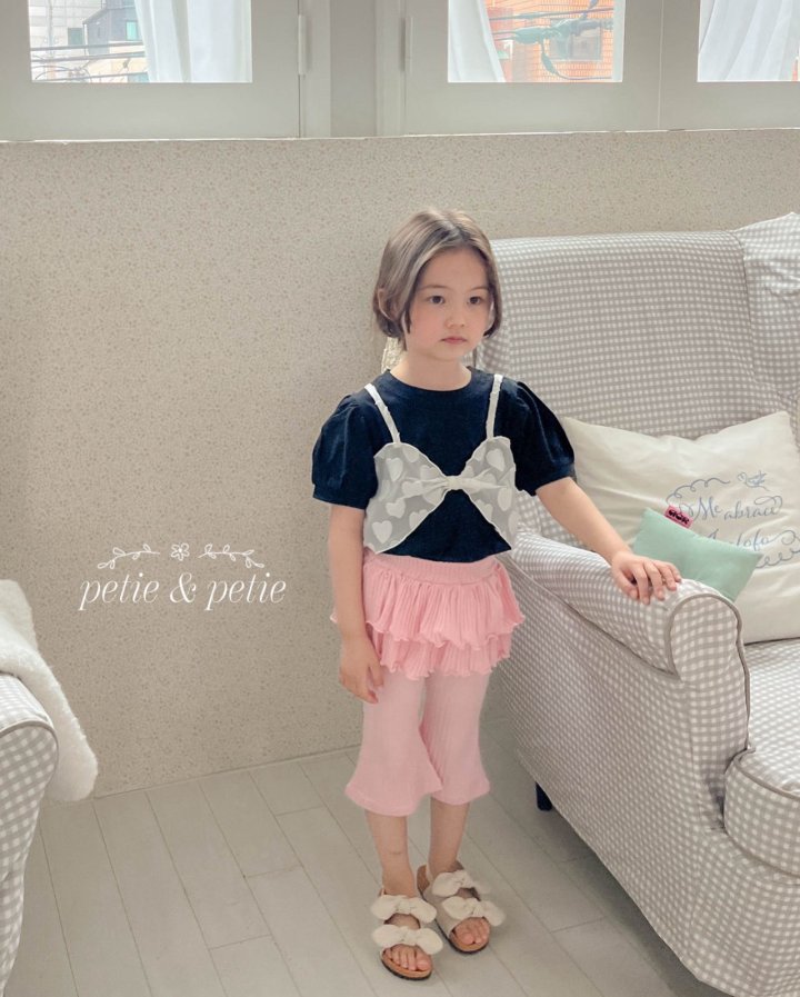 Petit & Petit - Korean Children Fashion - #littlefashionista - Heart Bustier Tee - 2
