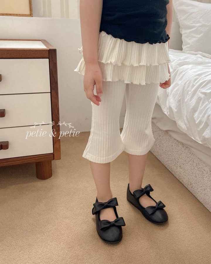 Petit & Petit - Korean Children Fashion - #magicofchildhood - Rib Cancan Bootcut Pants