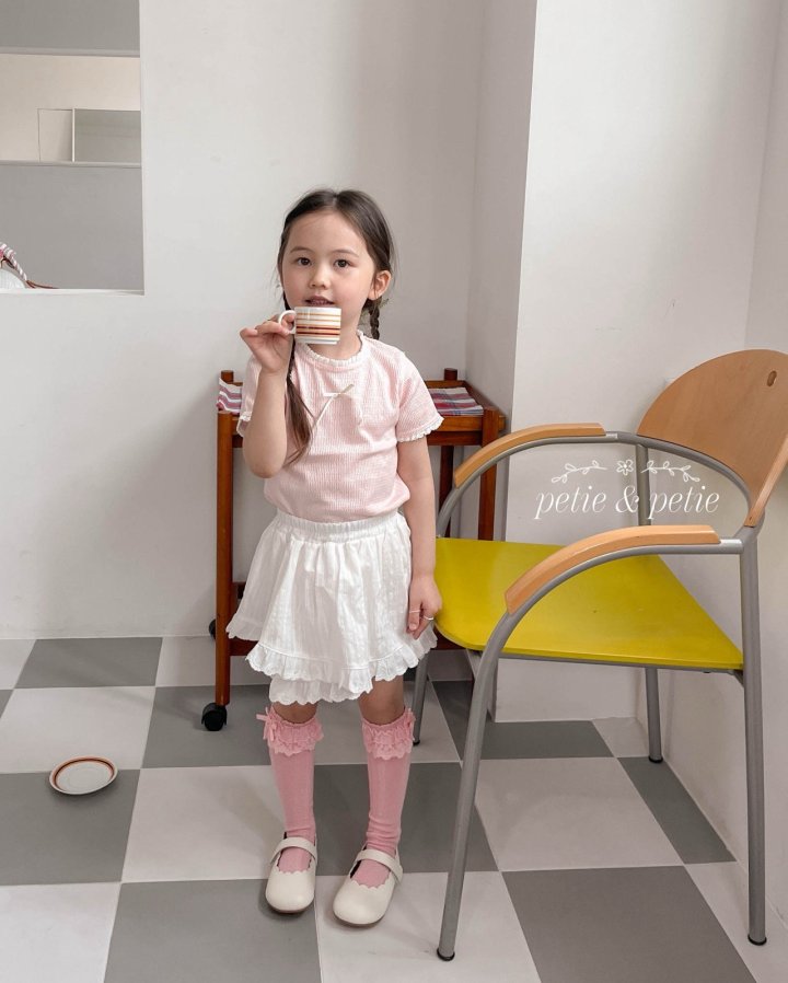 Petit & Petit - Korean Children Fashion - #magicofchildhood - Lace Skirt Pants - 6