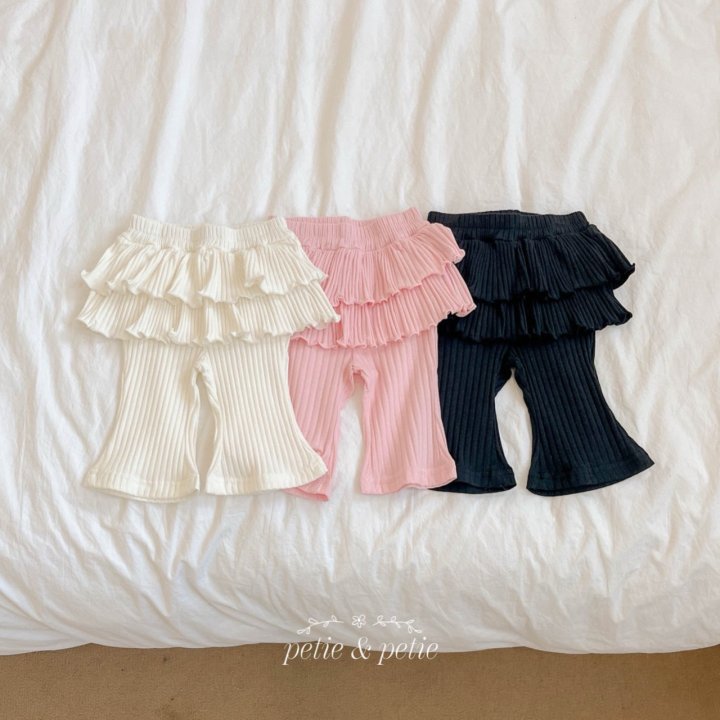 Petit & Petit - Korean Children Fashion - #minifashionista - Rib Cancan Bootcut Pants - 2
