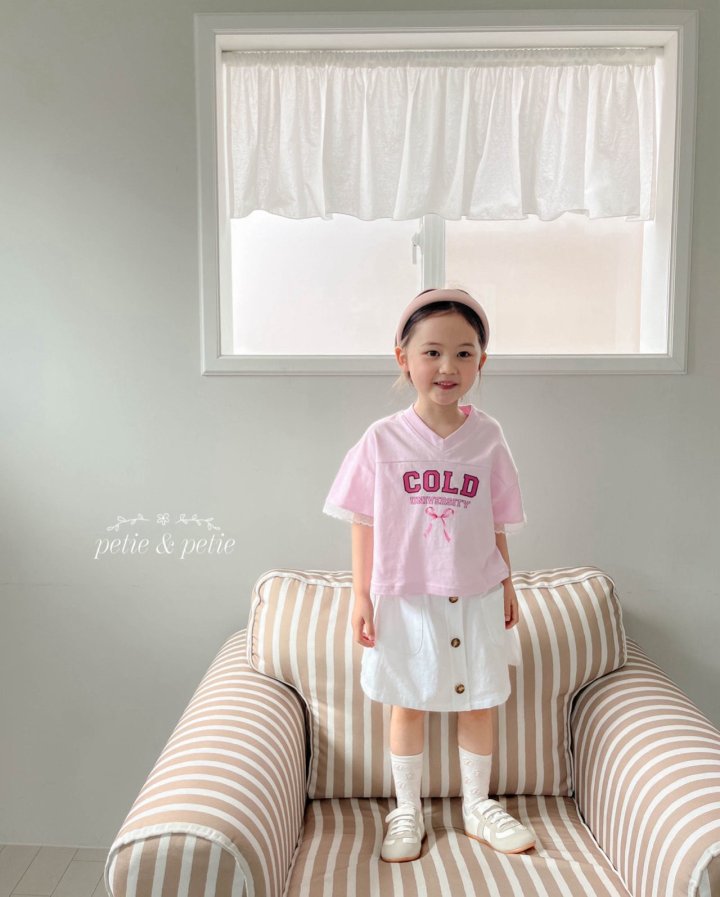 Petit & Petit - Korean Children Fashion - #stylishchildhood - Cold V-neck Tee - 3