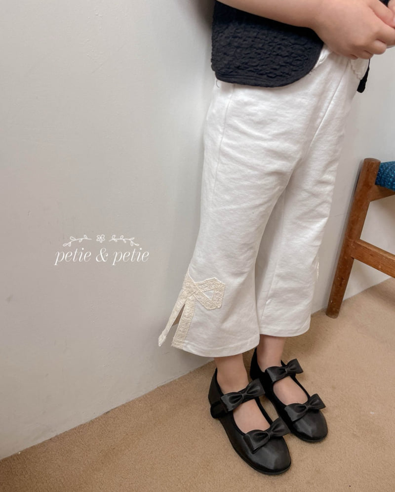 Petit & Petit - Korean Children Fashion - #todddlerfashion - Ribbon Trumpet Pants - 12