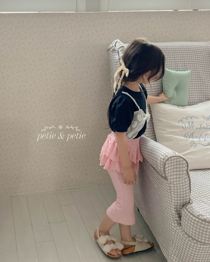 Petit & Petit - Korean Children Fashion - #todddlerfashion - Heart Bustier Tee - 6