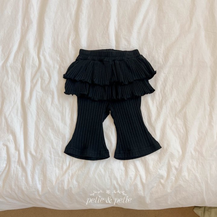 Petit & Petit - Korean Children Fashion - #prettylittlegirls - Rib Cancan Bootcut Pants - 4