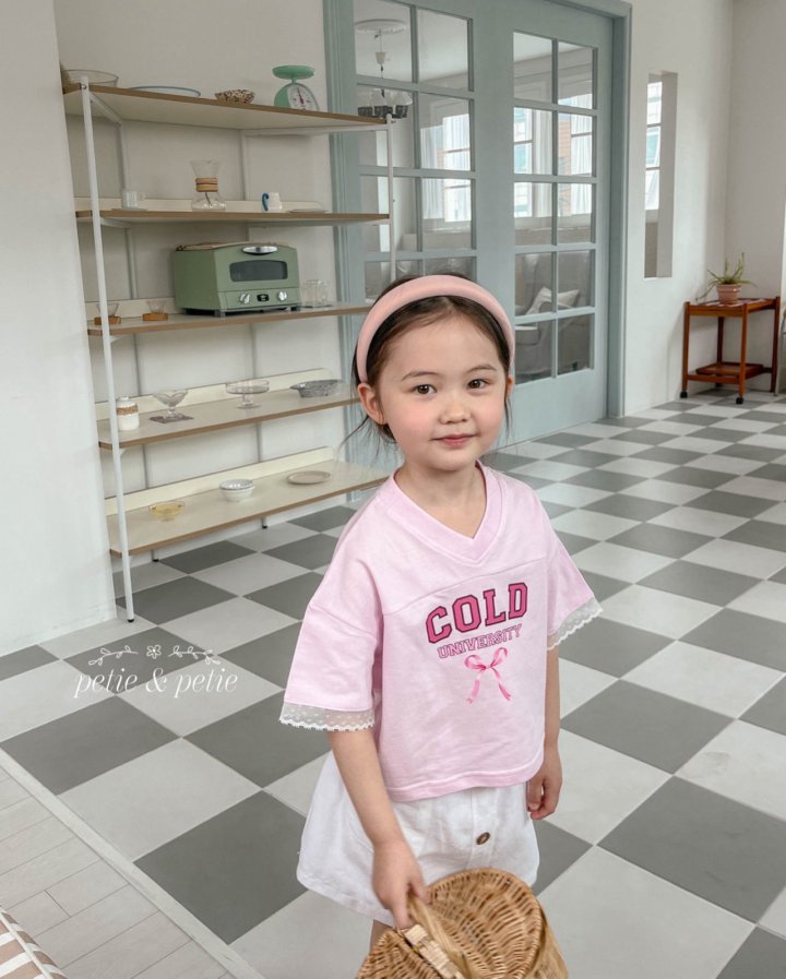 Petit & Petit - Korean Children Fashion - #todddlerfashion - Cold V-neck Tee