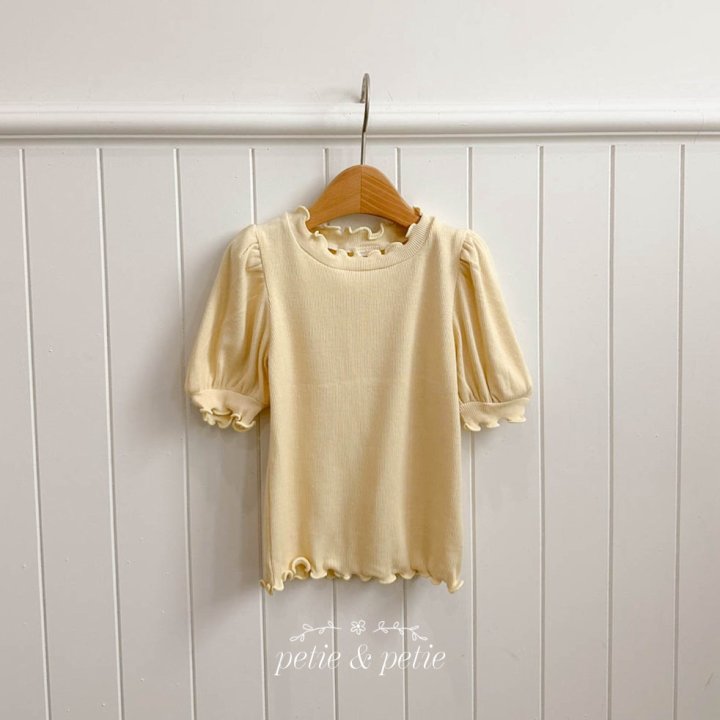 Petit & Petit - Korean Children Fashion - #todddlerfashion - Puff Rib Tee - 3