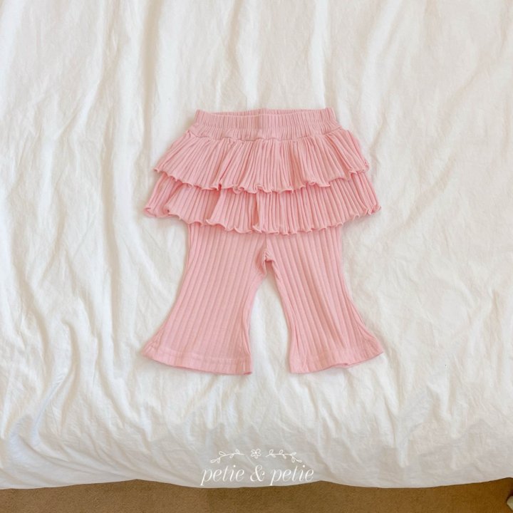 Petit & Petit - Korean Children Fashion - #toddlerclothing - Rib Cancan Bootcut Pants - 5