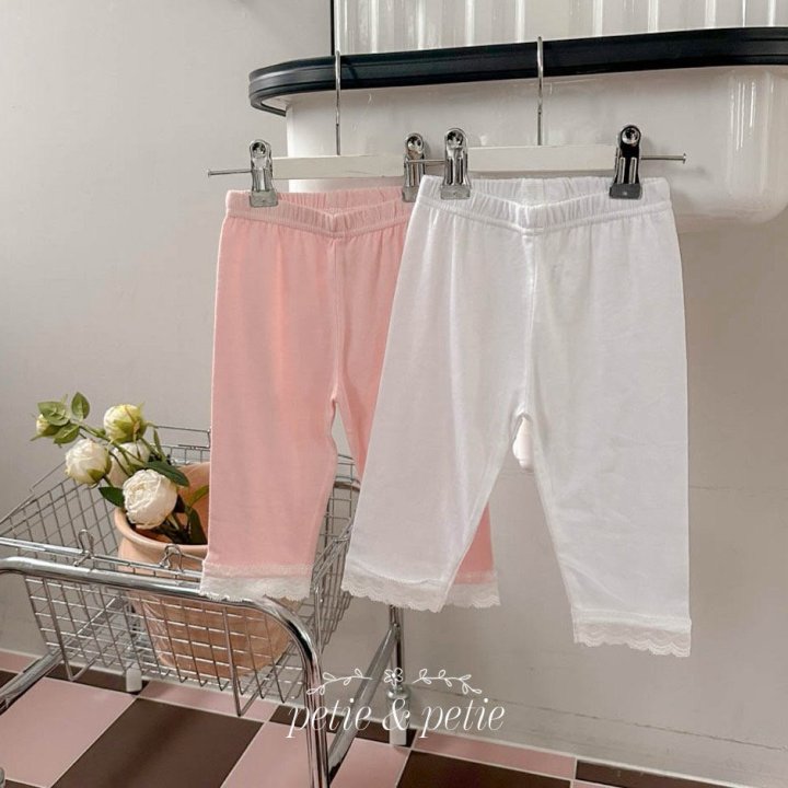 Petit & Petit - Korean Children Fashion - #toddlerclothing - Plain Lace Leggings