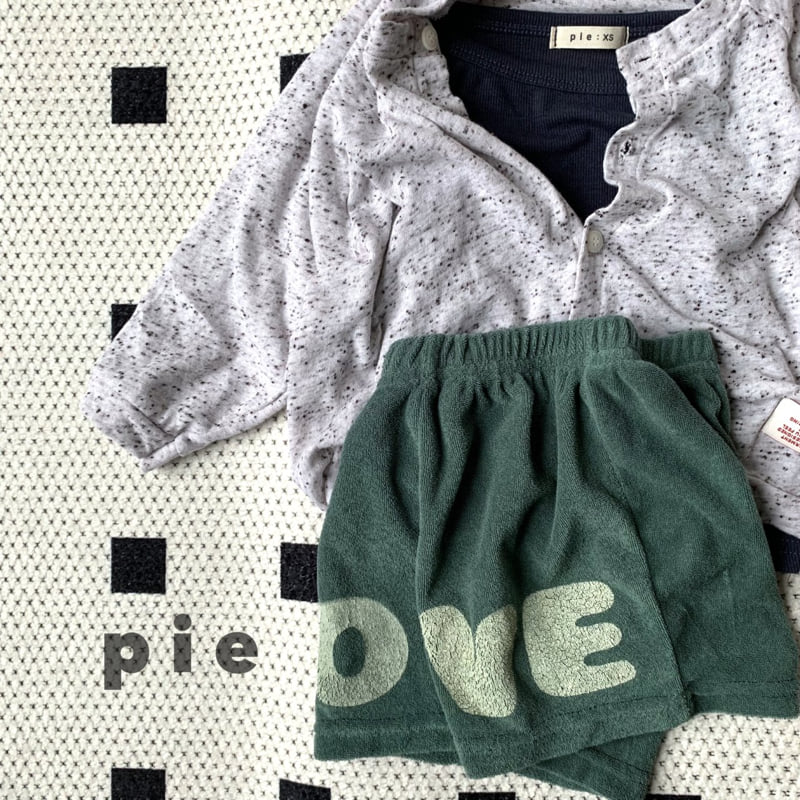 Pie - Korean Children Fashion - #childofig - LOVE Terry Shorts - 8