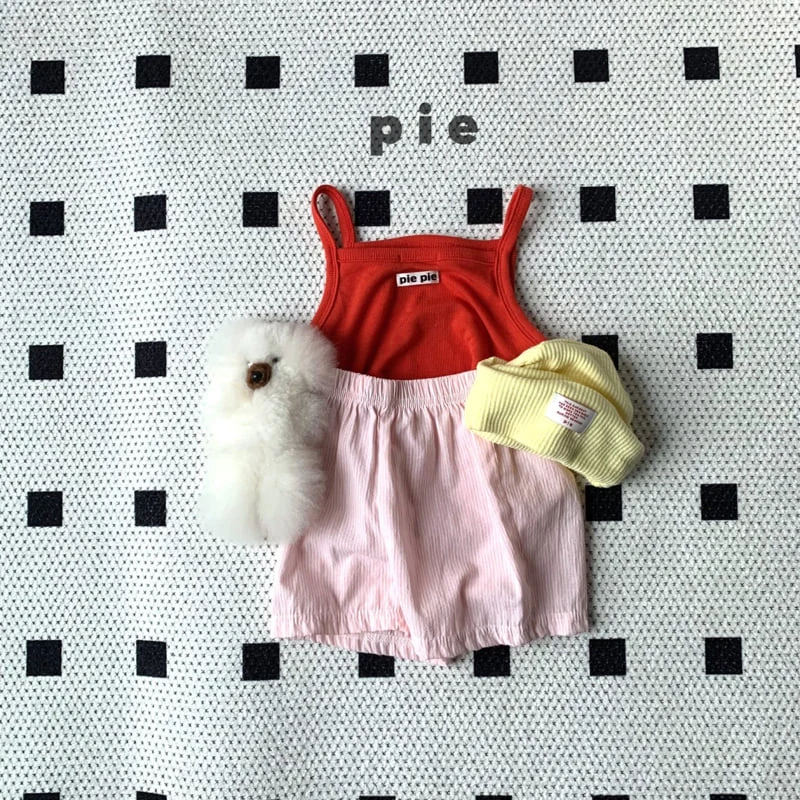 Pie - Korean Children Fashion - #childofig - Fresh String Sleeveless - 5