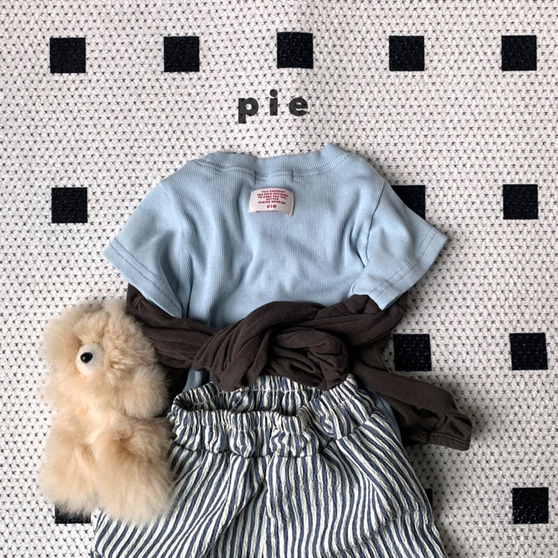 Pie - Korean Children Fashion - #childofig - Mimi Rib Short Sleeve Tee - 8