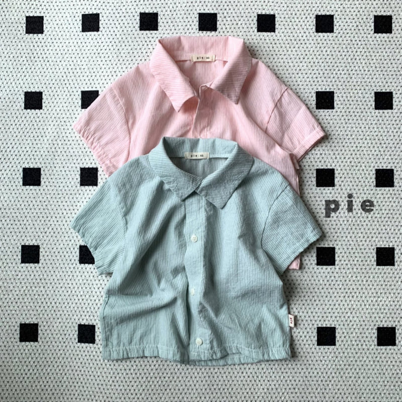 Pie - Korean Children Fashion - #childrensboutique - Stripe Summer Shirt