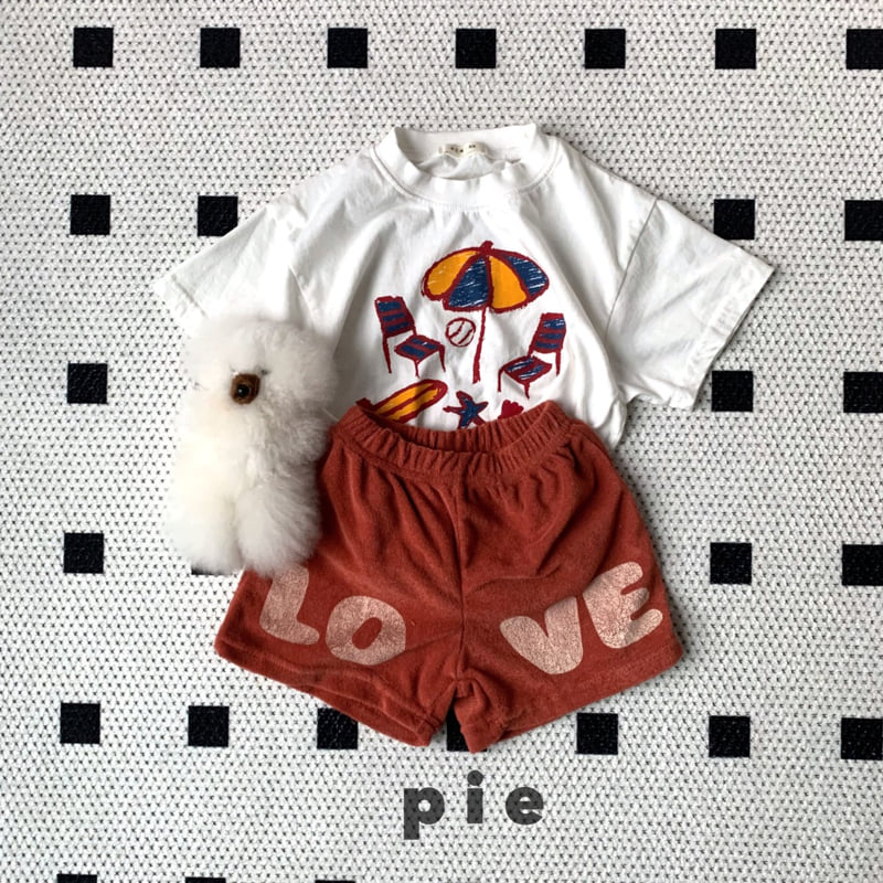 Pie - Korean Children Fashion - #designkidswear - LOVE Terry Shorts - 10