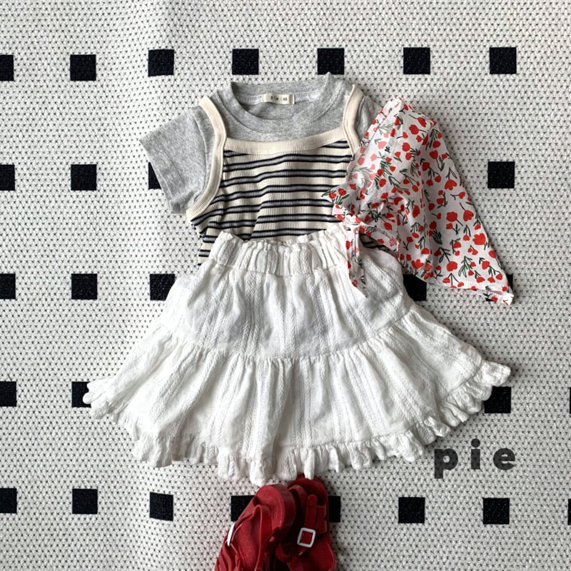 Pie - Korean Children Fashion - #designkidswear - Butter Stripe Sleeveless - 5