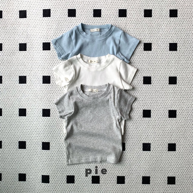 Pie - Korean Children Fashion - #fashionkids - Mimi Rib Short Sleeve Tee - 12