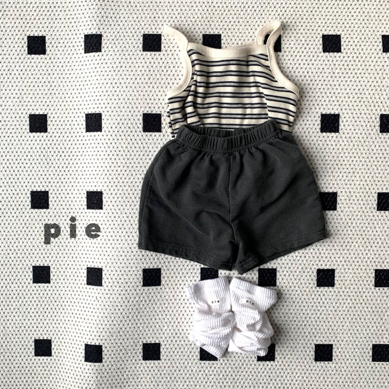 Pie - Korean Children Fashion - #kidsshorts - Butter Stripe Sleeveless - 8