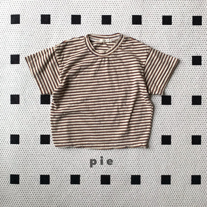 Pie - Korean Children Fashion - #kidsshorts - Marine Stripe Tee - 9