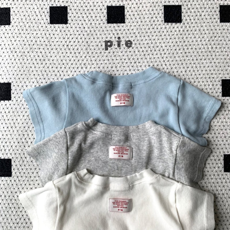 Pie - Korean Children Fashion - #kidzfashiontrend - Mimi Rib Short Sleeve Tee